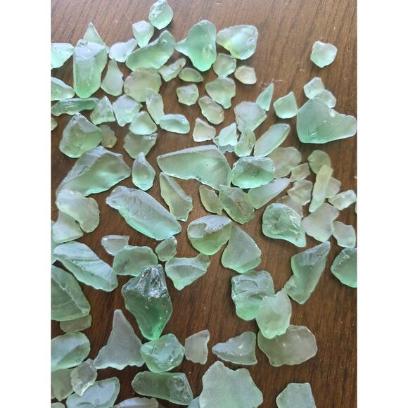 Sea Glass Lot Of Aqua Green Color, 1 Cup - Picture 4 of 16